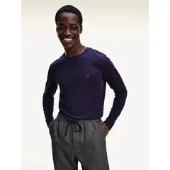 TOMMY HILFIGER - CAMISETA STRETCH SLIM FIT LONG SLEEVE