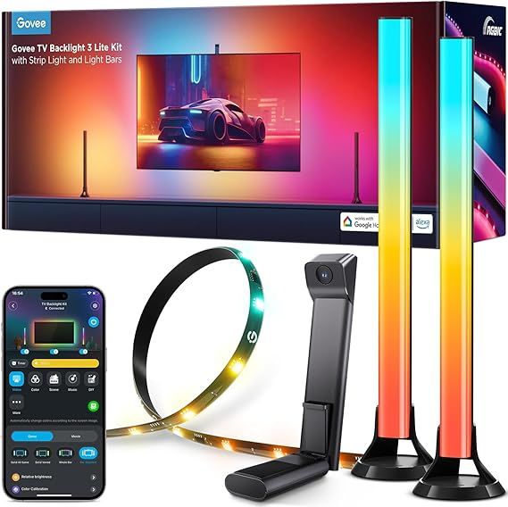 Kit de Luces Led para TV T3 - Tira Led + Barras de Luz + Camara