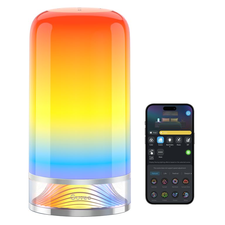 Lampara De Mesa Inteligente 2 Rgbic Wifi Matter Alexa