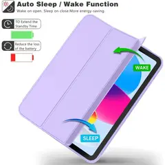 GENERICO - Case iPad Air 11 6ta generacion Smart cover funda - Lila