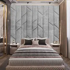 BARAKA HOME - Cabecera Farum Queen - Gris Claro