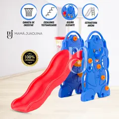 BABY KING - Tobogán para Niños «ELEPHAN» con Cesta Blue