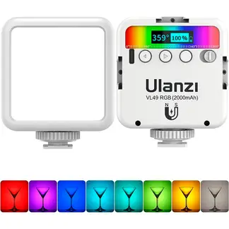 ULANZI - VL49 RGB Luz Led Recargable Portátil Para Video y Fotografía
