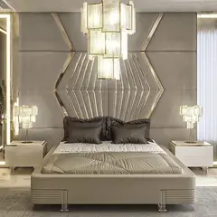 BARAKA HOME - Cabecera Viborg Queen - Beige Claro