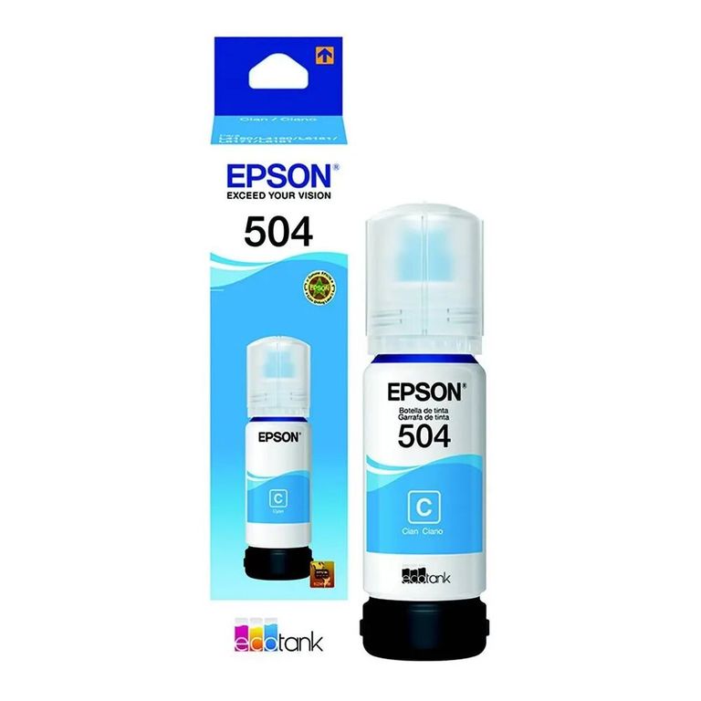 Botella de tinta 504 Cian (T504220) L4150/L4160/L4260/L6270