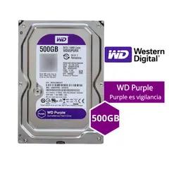WESTERN DIGITAL - Disco Duro Interno Wd Púrpura 500 Gb