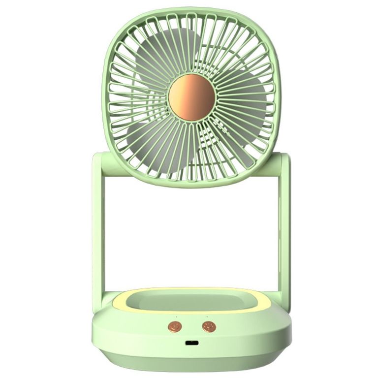 Ventilador Portatil de Escritorio y Pared con Luz Led Recargable XHS03