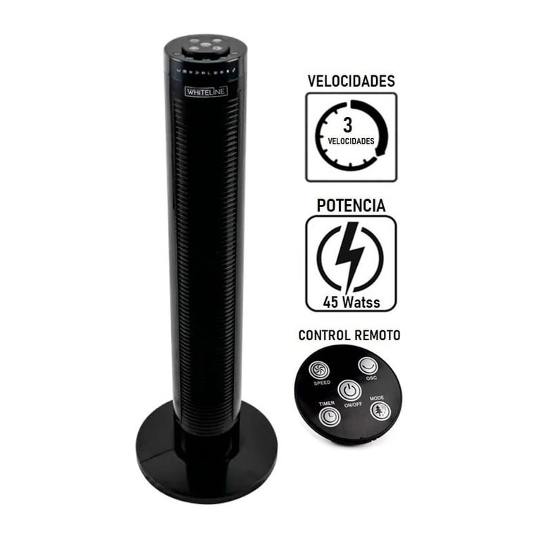 Ventilador Torre con Control Remoto 45 watts YF-TO3214