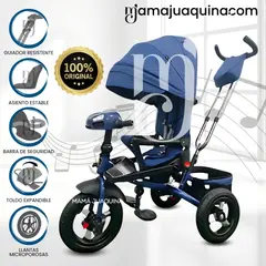 BABY KITS - Triciclo Guiador para Niños «EFABEL» Edición Limitada Blue
