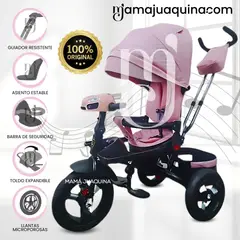 BABY KITS - Triciclo Guiador para Niños «EFABEL» Pink