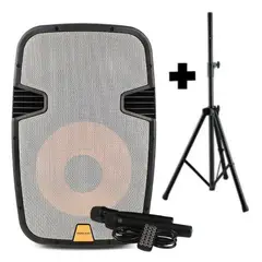 HALION - Parlante Activo 12 Recargable 1500W PHA-12MB + Tripode