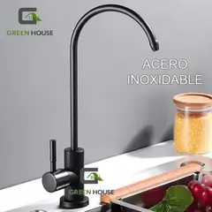 GENERICO - GRIFERIA DE ACERO INOXIDABLE CON ADAPTADOR DE FILTRO DE AGUA