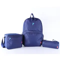 PORTA - TRIPACK MOCHILA PORTAMAR 3 PIEZAS MOCHILA LONCHERA Y CARTUCHERA