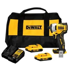 DEWALT - Atornillador de Impacto 1/4" Hex 20V XR 2 Bat y Carg