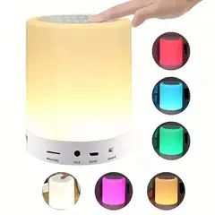 GENERICO - Parlante mini inalambrico Bluetooth con lampara touch