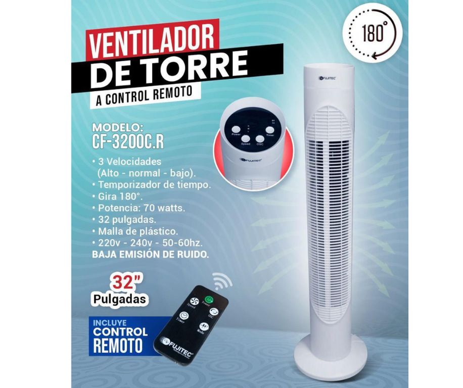 VENTILADOR DE TORRE DE 32" CF-3200