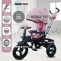 BABY KITS - Triciclo Guiador para Niños «EFABEL» Pink