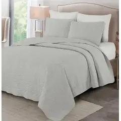 CASATEX - Cubrecama King + Juego de Sábanas 100% Algodón - 5 piezas