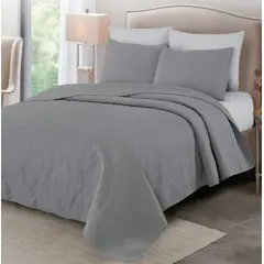 CASATEX - Cubrecama King + Juego de Sábanas 100% Algodón - 5 piezas