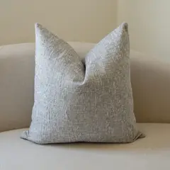 CLAUDIA RIVA HOME - Cojín Camila Gris + relleno de poliester