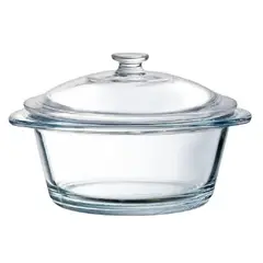 OSTER - Cacerola OS-41922-1G de Vidrio Templado para Hornear con Tapa