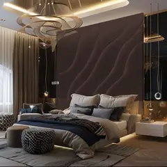 BARAKA HOME - Cabecera Kolding King - Chocolate