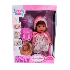 GENERICO - Muñeca Mely con Accesorios