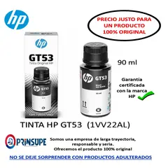 HP - BOTELLA DE TINTA GT53 BLACK 100% ORIGINAL