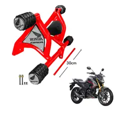 GENERICO - SLIDER PARA HONDA CB190R 2.0 COLOR ROJO