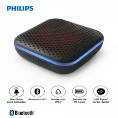 PHILIPS - Parlante TAS2505 Bluetooth IPX7 LED Multicolor Impermeable