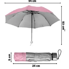 GENERICO - Sombrilla Paraguas de Cartera Plegable VERDE Dama