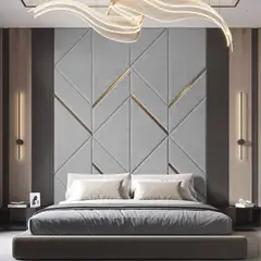 BARAKA HOME - Cabecera Vitoria Queen - Gris Claro