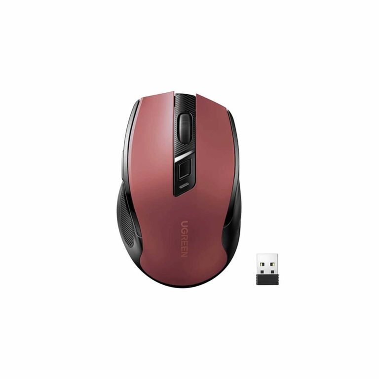 Mouse Inalámbrico 2.4GHz Bluetooth 4000dpi Rojo MU006 - 25752