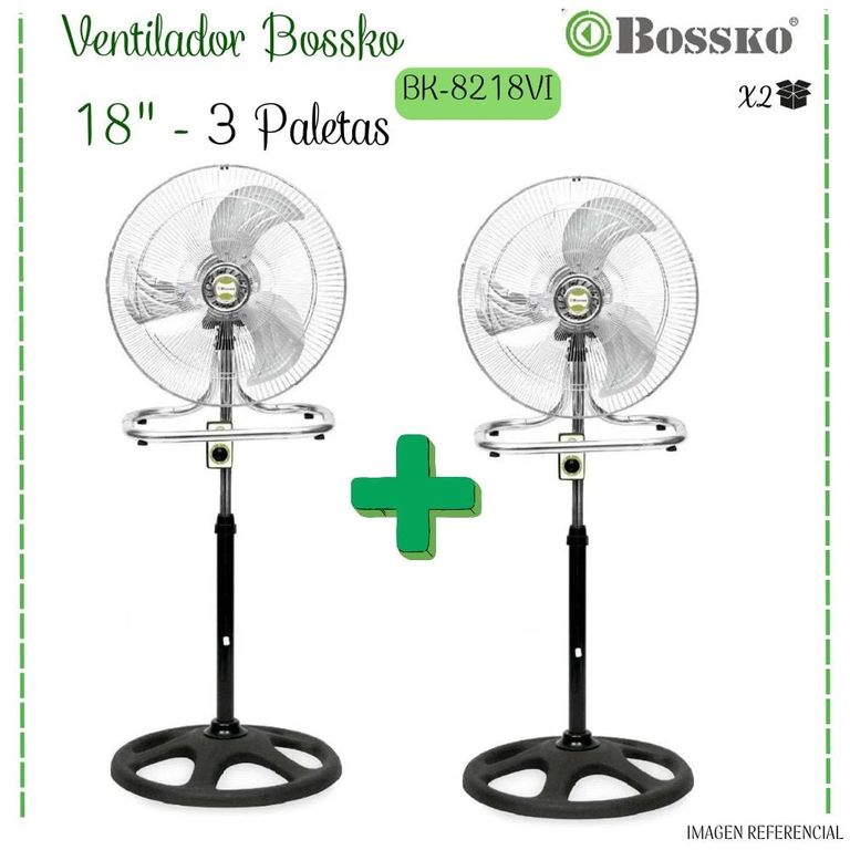 Ventilador 3 Aspas 3 en 1 De 18″ BK-8218VI – PLATEADO - X2UNI