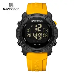 NAVIFORCE - Reloj 7104 Digital Correa Amarilla de silicona