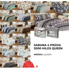 GENERICO - Set de Sabana de 4pcs - Queen