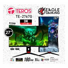 TEROS GAMING - Monitor Teros TE 2767G 27 Curvo 165hz 2560x1440 QHD HDR Pívot
