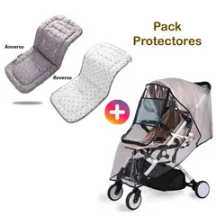 GENERICO - Protector de Coche para Bebé con Cobertor para Lluvia