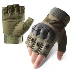 GENERICO - GUANTES CORTOS MITONES MULTIPROPOSITO deportivo verde od