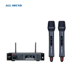 ALL SOUND - MICROFONO INALAMBRICO PROFESIONAL UHF SERIE MT-LN7 KARAOKE