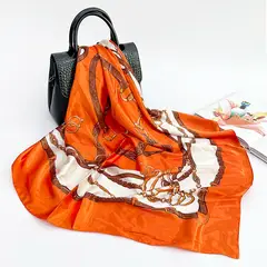 KAST PE - Pañoleta Bandana Pañuelo mujer Marigold de 90x90cm