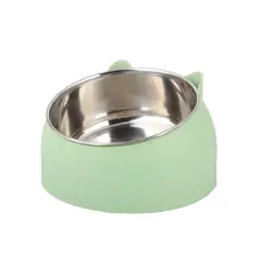 S&T - Plato Acero Inoxidable Para Mascotas Verde - Talla S