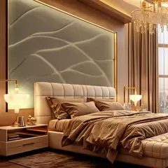 BARAKA HOME - Cabecera Melilla Queen - Beige Claro