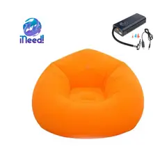 GENERICO - Sofa Cama inflable para interiores del Hogar con inflador
