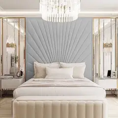 BARAKA HOME - Cabecera Herning Queen - Gris Claro