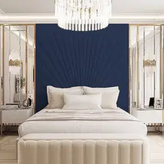 BARAKA HOME - Cabecera Herning 1 Plz - Azul Marino