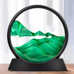 GENERICO - RELOJ DE ARENA DISEÑO DE MAR verde