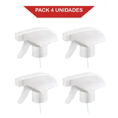 SPRAY - Gatillo pulverizador/ rociador/atomizador R28 BLANCO. Pack 4 unidades