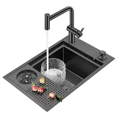 HIGRILL - Lavadero Multifuncional Deluxe para Zona de Parrilla Bar Con Tapa