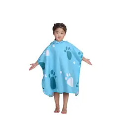 GENERICO - Poncho de Microfibra Jr Paws Blue